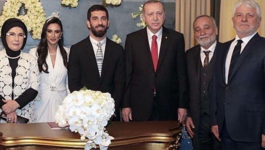 اردوغان در محفل عروسی آردا توران