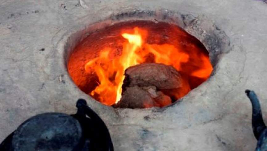 یک زن بامیانی در آتش تنور سوخت