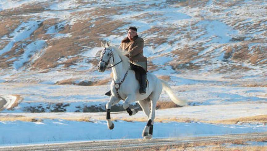 رهبر کوریای شمالی در کوه مقدس 