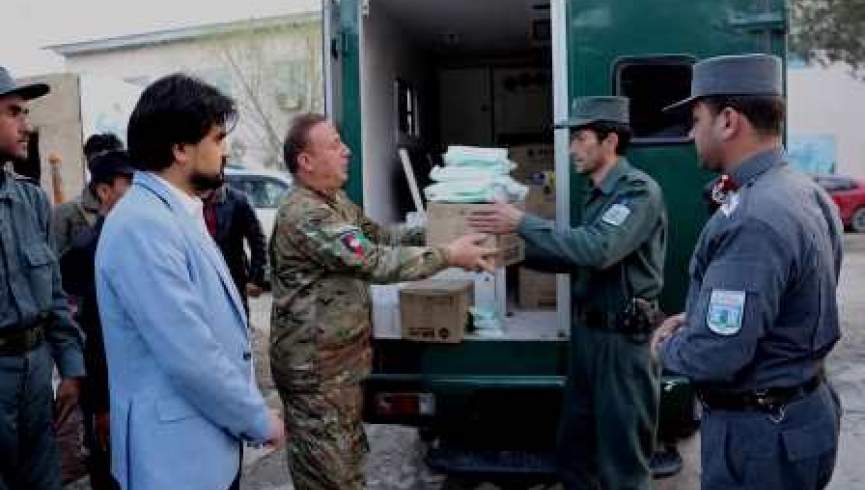 لوازم وقایوی و مواد بهداشتی برای پولیس کابل توزیع شد