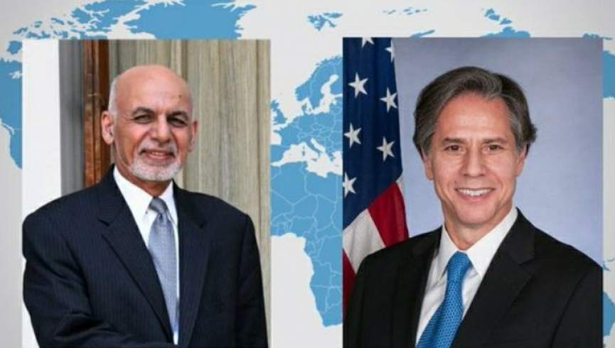رییس جمهور غنی با وزیر خارجه امریکا گفتگو کرد