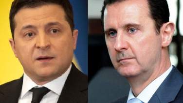 زلنسکی از قطع روابط اوکراین با سوریه خبر داد