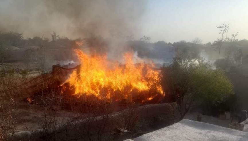 گرمای شدید در جوزجان؛ ده‌‌ها خانه در آتش سوختند