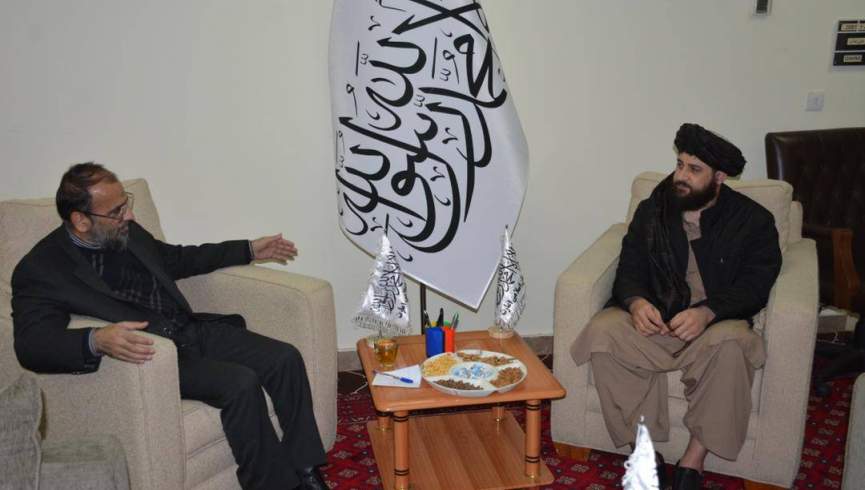 سرپرست وزارت دفاع طالبان با معاون سفیر ایران دیدار کرد