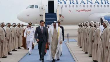 رئیس جمهور سوریه در رأس هیأتی وارد امارات شد