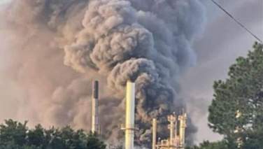کارخانه مواد شیمیایی در هیوستون دچار آتش سوزی شد
