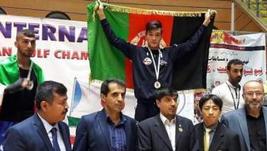 تیم کیک بوکسینگ افغانستان در مسابقات ایران نایب قهرمان شد