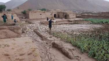 سیلاب در بادغیس بیش از 100 خانه را تخریب کرد