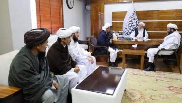 معاون اداری گروه طالبان با علمای ولایات فاریاب و جوزجان دیدار کرد
