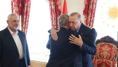 رهبر حماس و اردوغان در ترکیه دیدار کردند