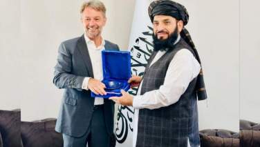 په دوحه کې د طالبانو د سفارت مشر د فرانسې له شارژدافیر سره وکتل