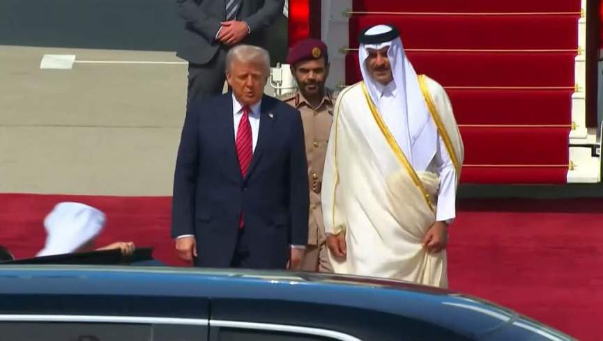 ترامپ در ادامه سفرهایش به خاورمیانه وارد قطر شد