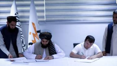 طالبان توافق‌نامه سرمایه‌گذاری روی تولید برق را با شرکت صدف انرژی قرغیزستان- اوزبیکستان امضا کردند