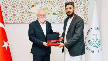 اتشه فرهنگی گروه طالبان با رئیس دانشگاه ولایت بلوی ترکیه دیدار کرد